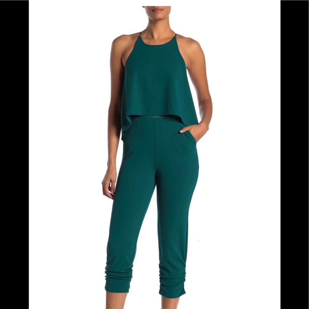 Love ... ADY solid halter popover jumpsuit. 2XL